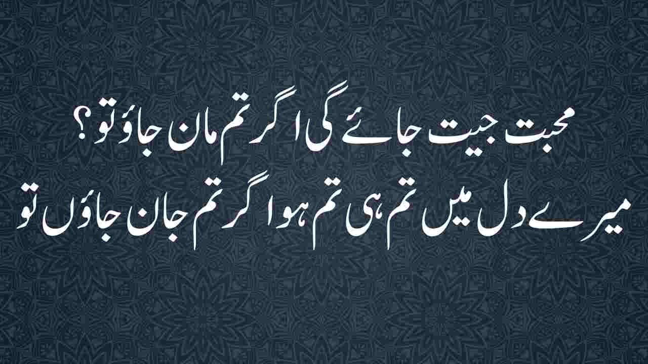 mohabbat wali shayari urdu